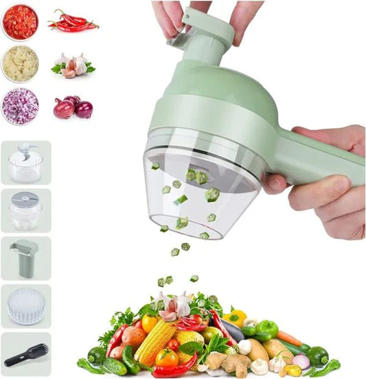 4 In 1 Handheld Wireless Electric Vegetable Cutter (random color)
